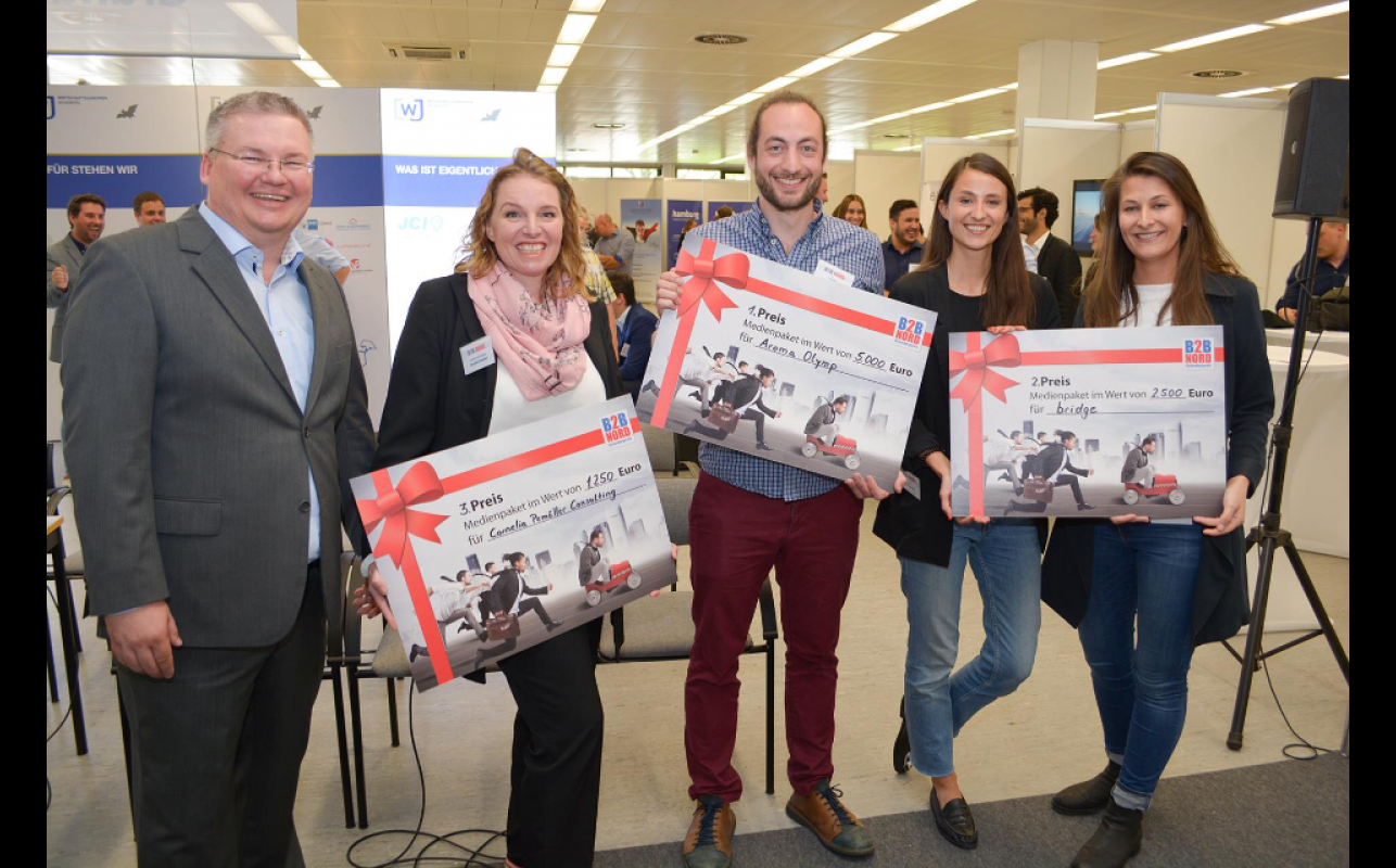 Preisverleihung des Gründerpreises auf der B2B Nord